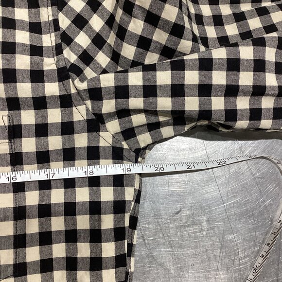 J.Crew Slim Fit Black  & Cream Gingham Button-Down Shirt - Picture 3 of 4